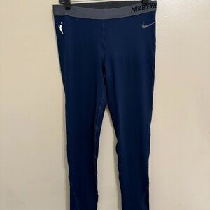 Nike WNBA Team Player Issue Compression Pants Navy Womens CW4249-419 NEW